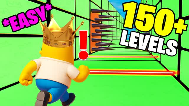 🌈 Fall Guys Easy Obby Parkour 200+👑