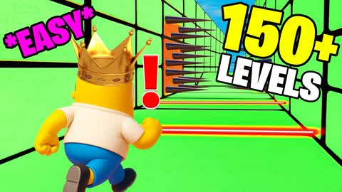 🌈 Fall Guys Easy Obby Parkour 200+👑
