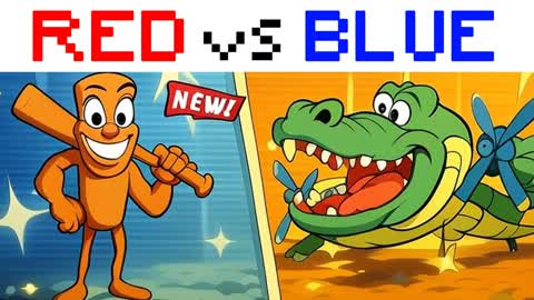 RED VS BLUE BRANROT🔴🔵