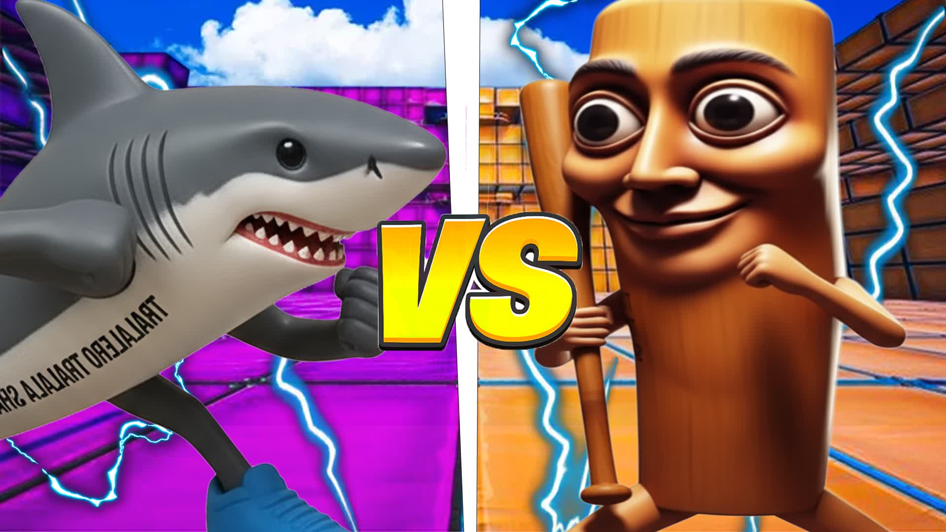 TUNG TUN VS TRALALA SHARK 🔴🔵 BRAINROT
