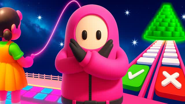 ⭐ GLASS BRIDGE OBBY MINIGAMES FALLGUYS⭐