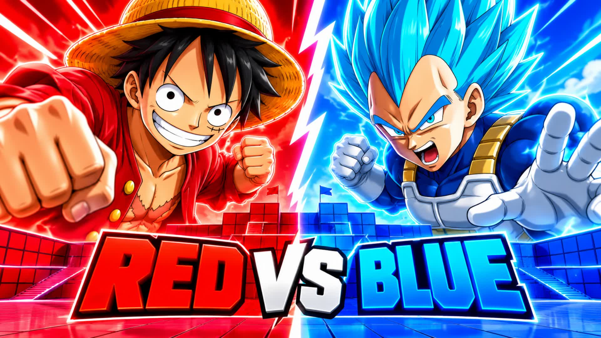 ONEPIECE VS VEGETA RED VS BLUE RVB 🔴🔵 - Fortnite island 3219-8983-7703 by ExpensiveBoa4676