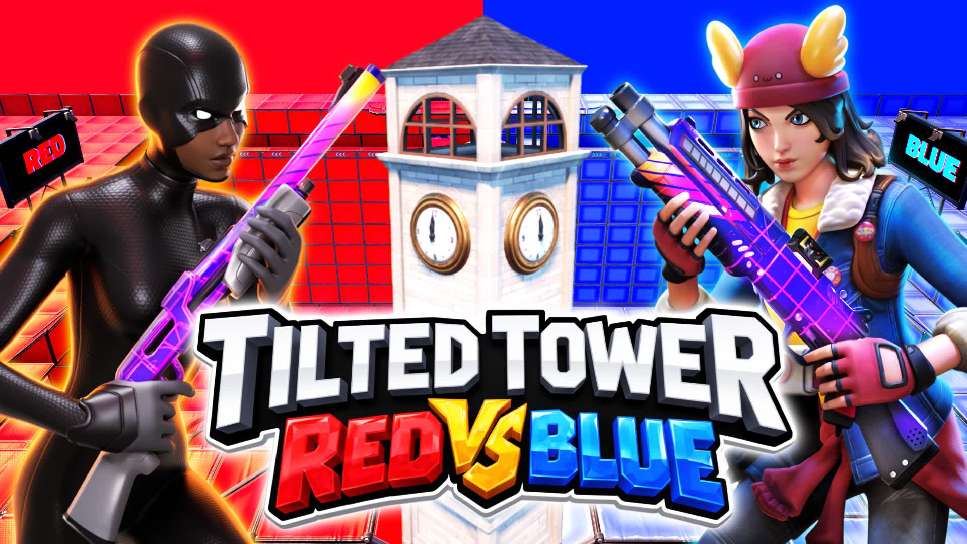 ティルテッド・タワー レッドvsブルー 🔴🔵