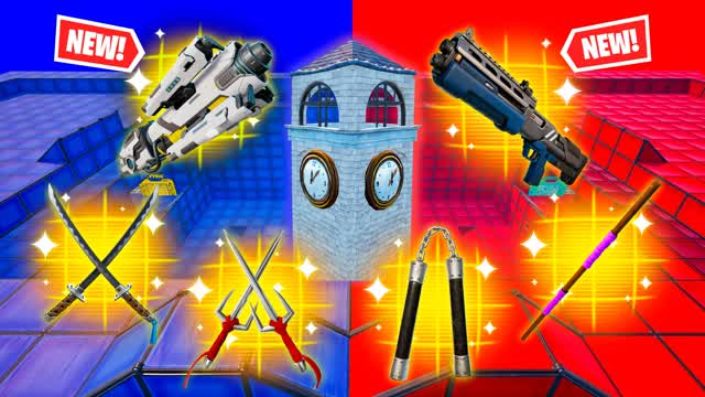 TILTED TOWERS RED VS BLUE 🔴🔵