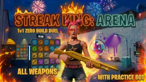 STREAK KING · 1v1 + PRACTICE BOT