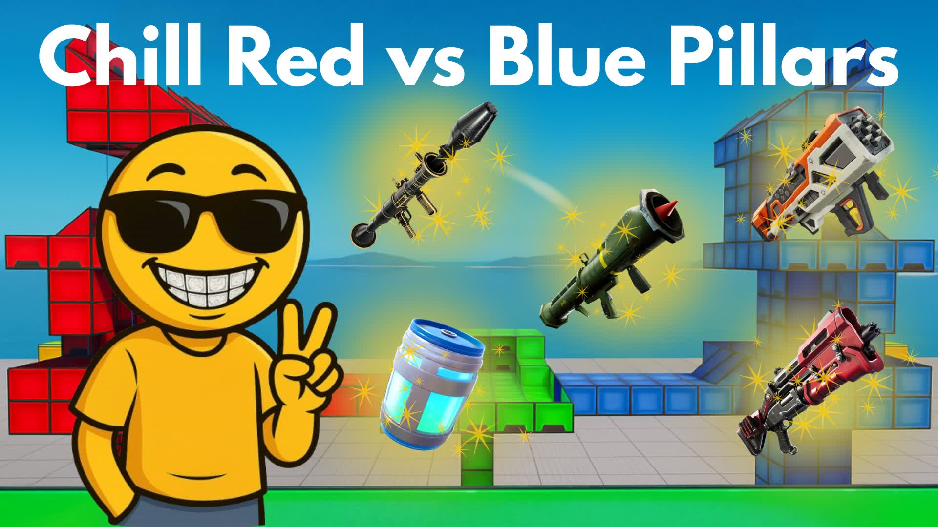 😎Chill 🔴Red vs 🔵 Blue Pillars