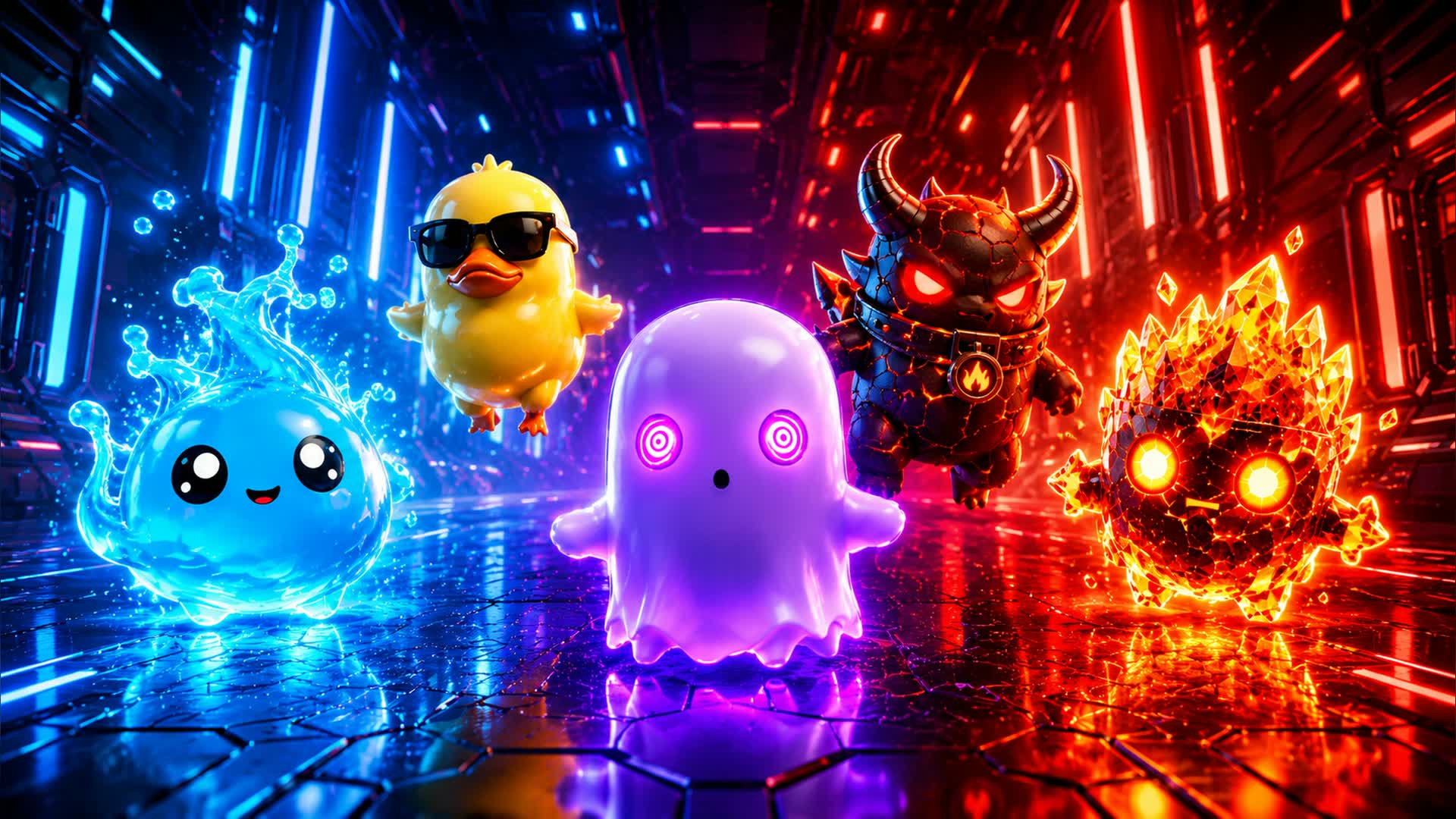 RED VS BLUE NIGHT RAID š“šµ
