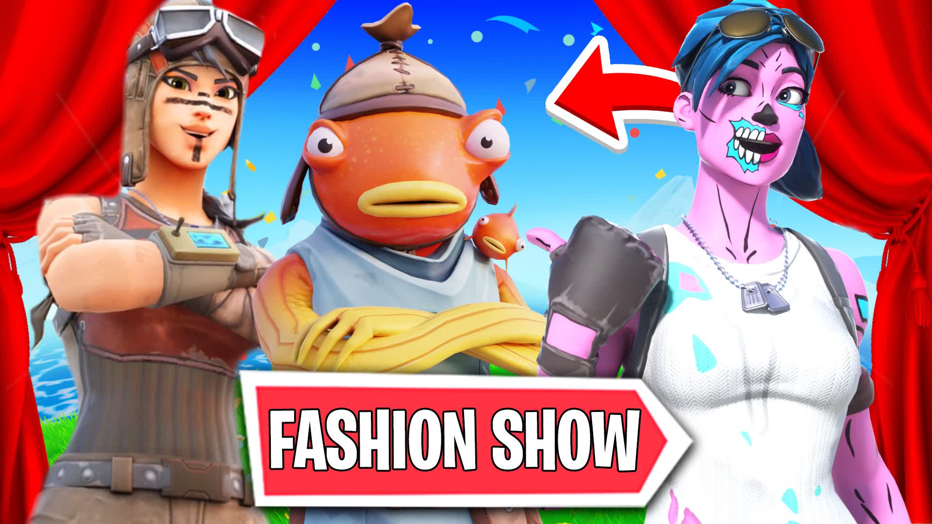 🎭FASHION SHOW 50 PLAYERS 👑SKIN CONTEST