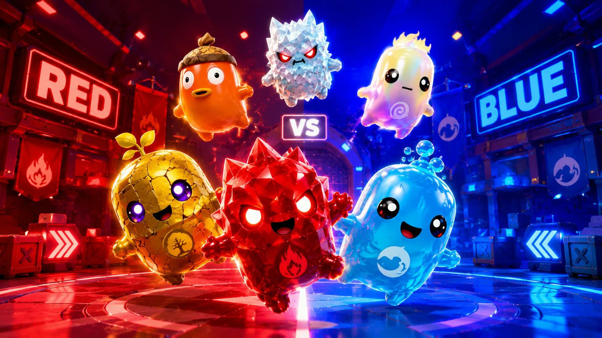 RED vs BLUE ⚡Epic Arena Challenge