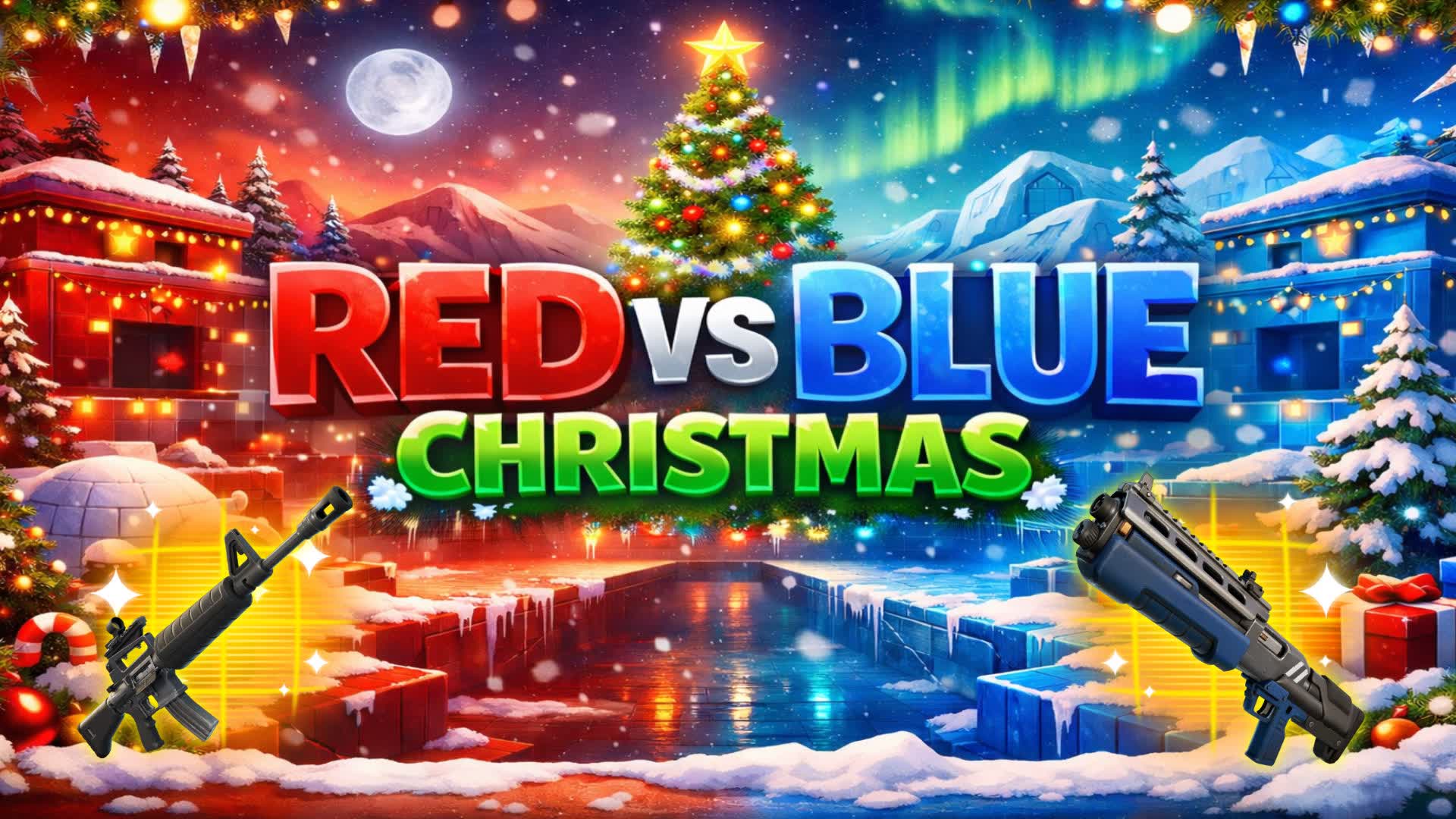 FESTIVE 🔴 RED VS BLUE 🔵