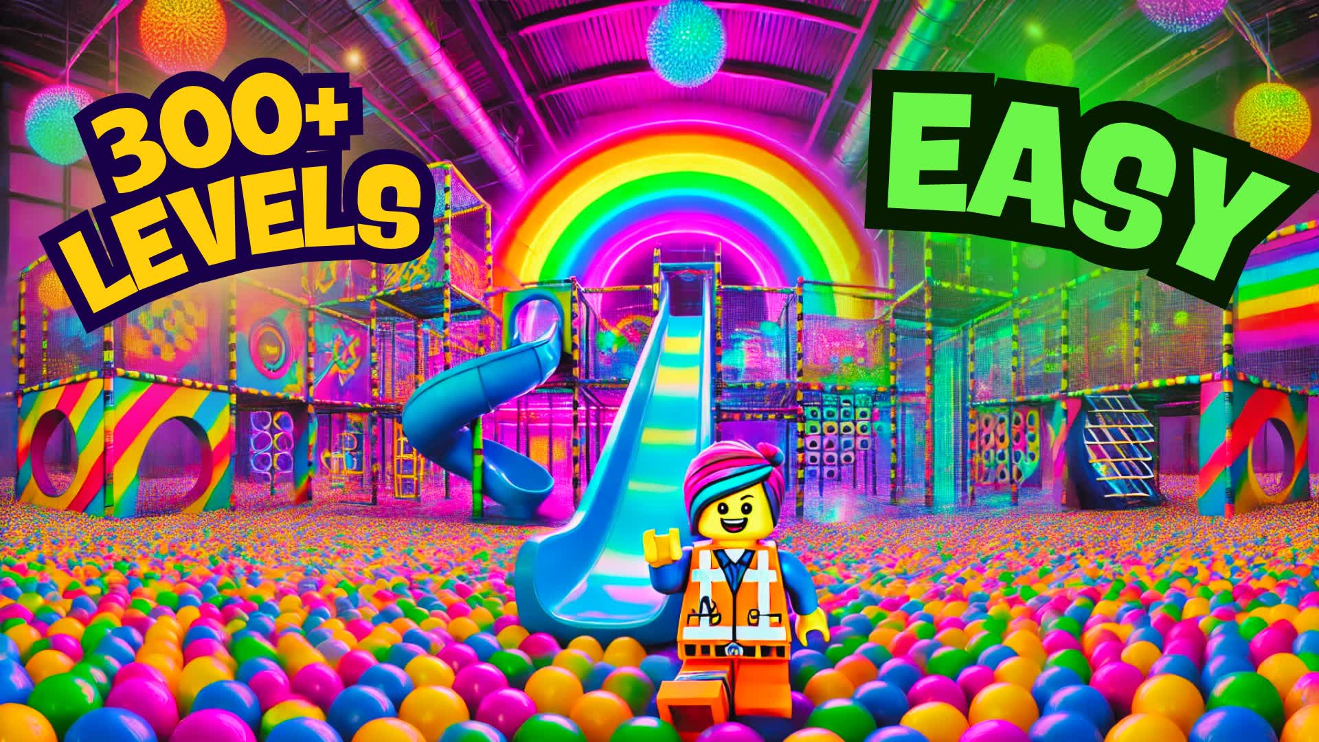 👑SUPER EASY BRICK OBBY PARKOUR 🌈