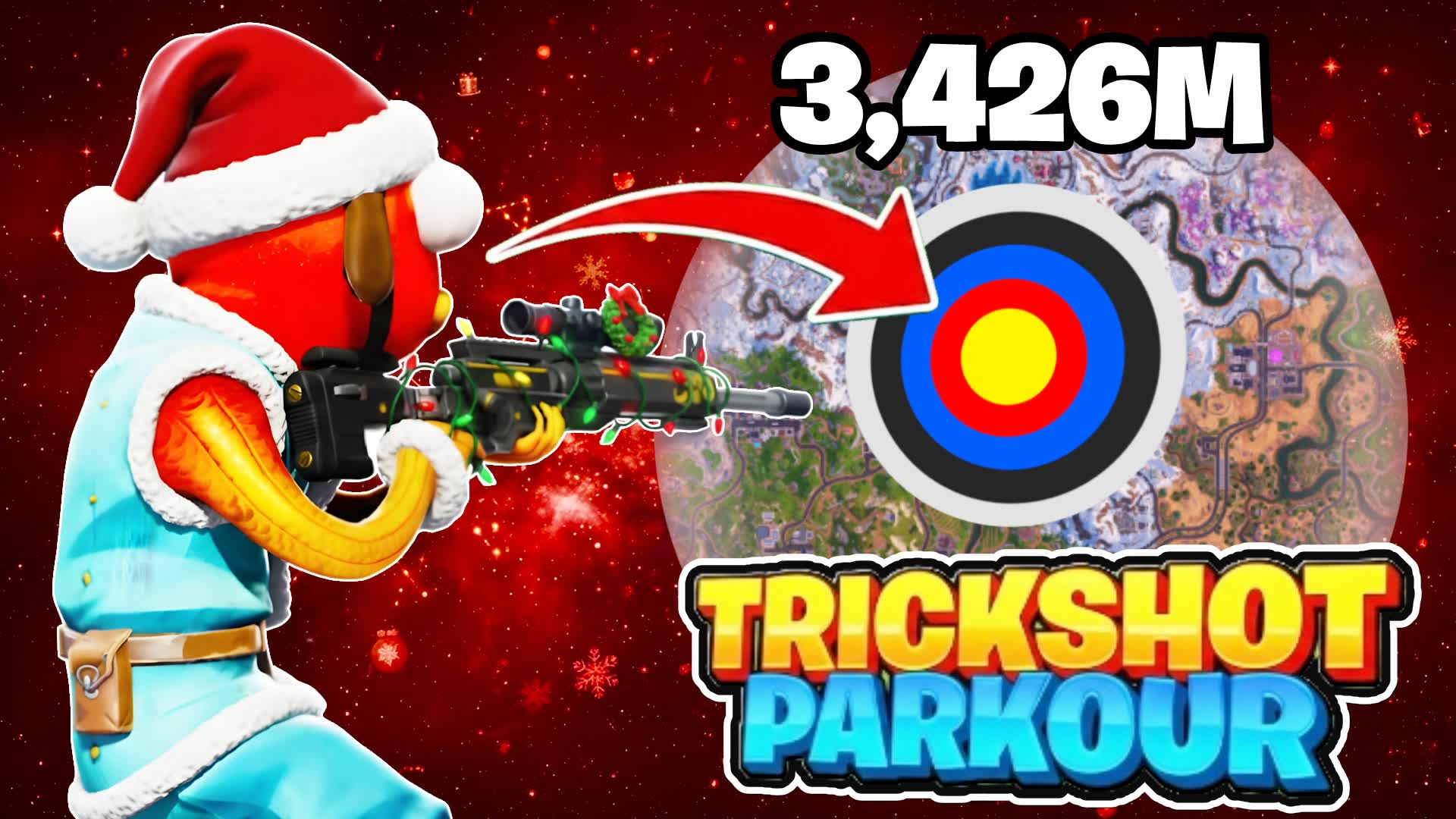 XMAS TRICKSHOT PARKOUR🎯100+ LEVELS