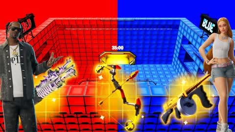 ⭐FUNKY RED VS BLUE🔵🔴⭐