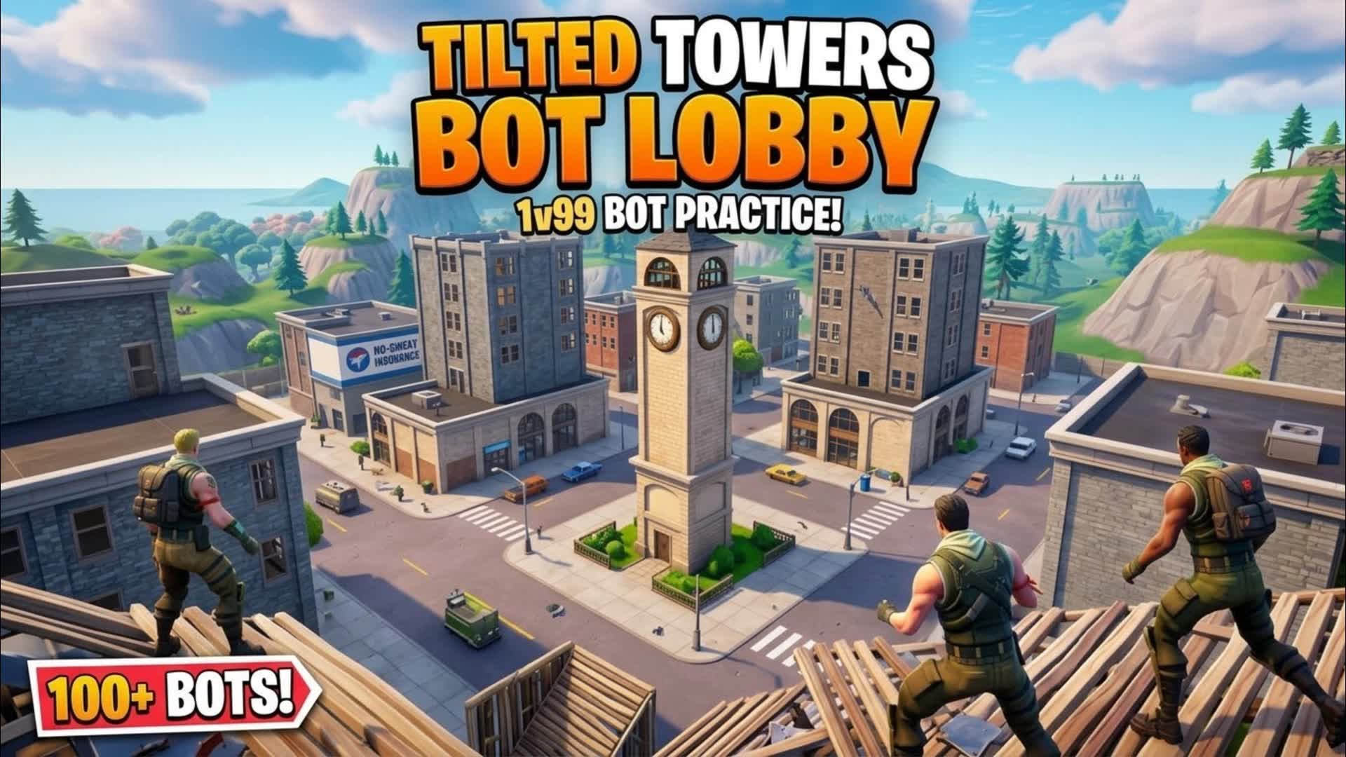TILTED BOT LOBBY FOR CLIPS :), Fortnite island 2653-7742-3517 by saohls