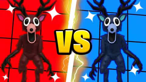🦌 THE DEER RED VS BLUE 🔵🔴