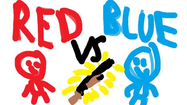 MEGA RED VS BLUE 🔴🔵 POL1R