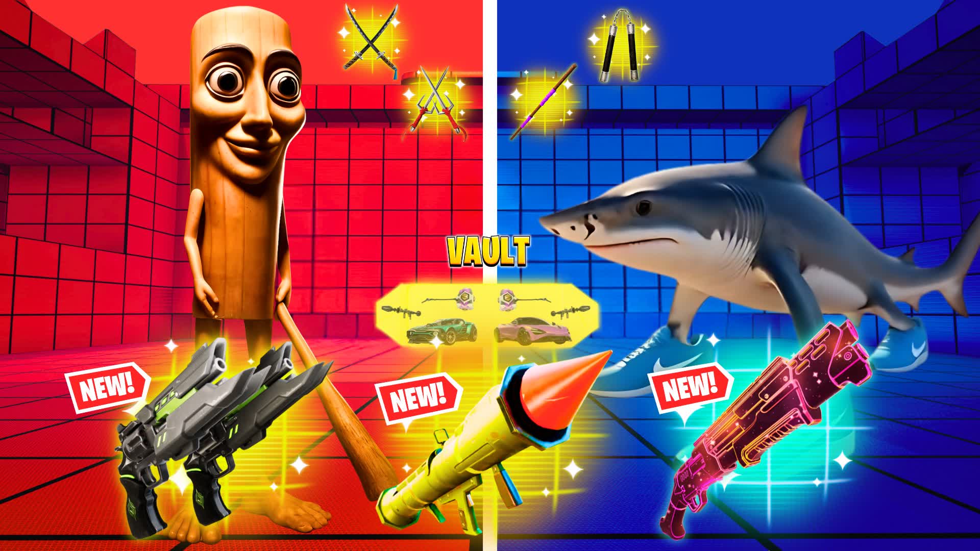 TUNG VS TRALALERO RED VS BLUE 🔴🔵