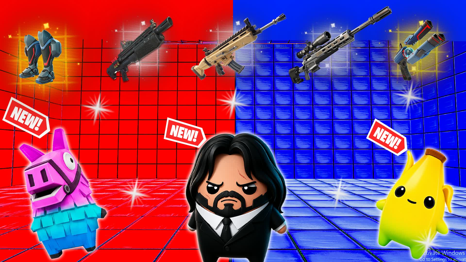 RED VS BLUE 🔴🔵 SUPER CRAZZY — Fortnite Creative Insel
