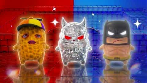 SUPER CRAZY FUN RED VS BLUE 🔴🔵HAPPY