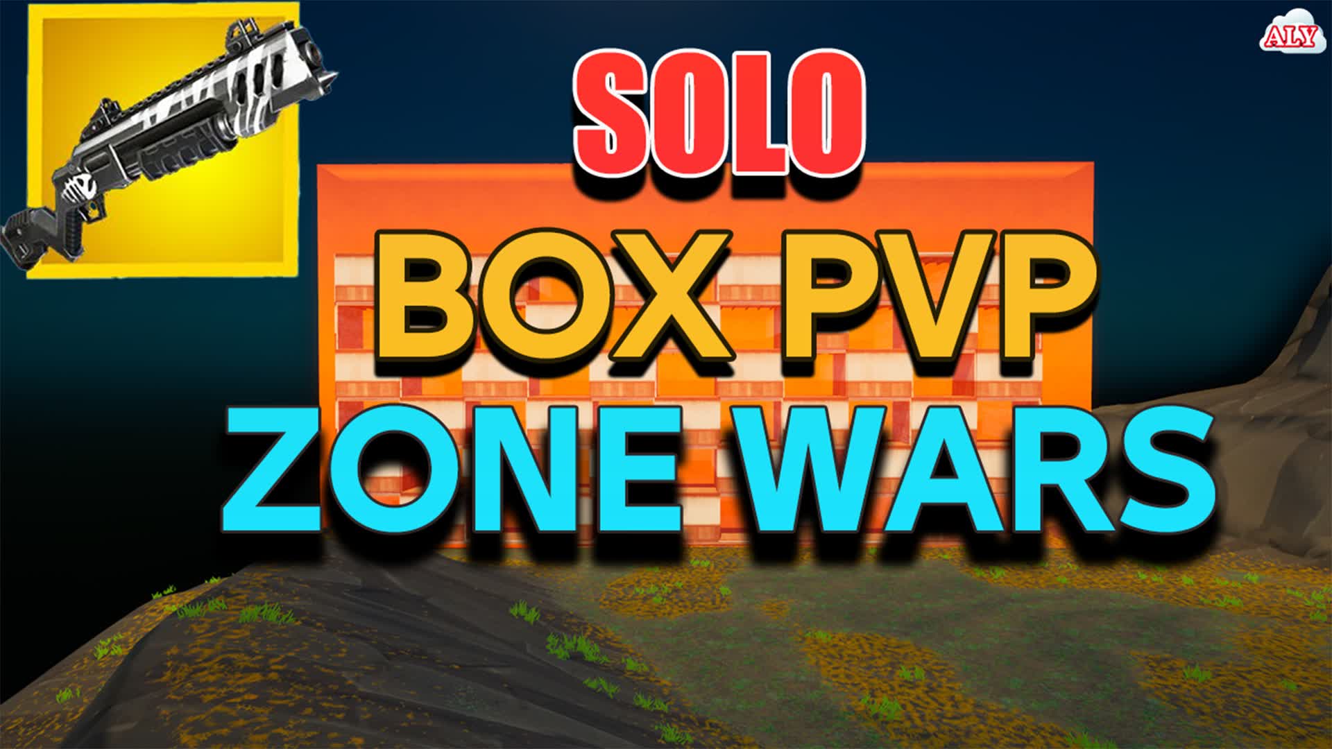 BOX FIGHT & ZONE WAR 💥 268641259409 by aly Fortnite Creative Map Code Fortnite.GG