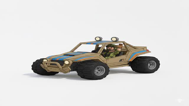 um carro no meio do nada