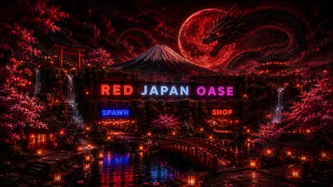 🏝️ Red Japan Oasis 🏝️