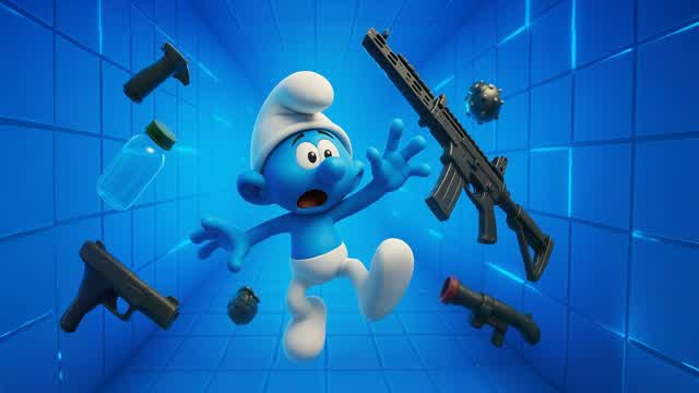 🔵 THE SMURFS in THE BLUE PIT 🔵