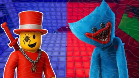 HAPPY RED VS BLUE🔴🔵 HUGGY SAMMY