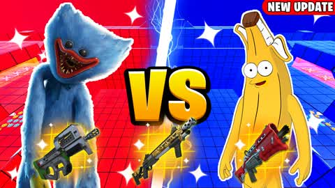 PRO BANANA VS HUGGY RED VS BLUE🔴🔵