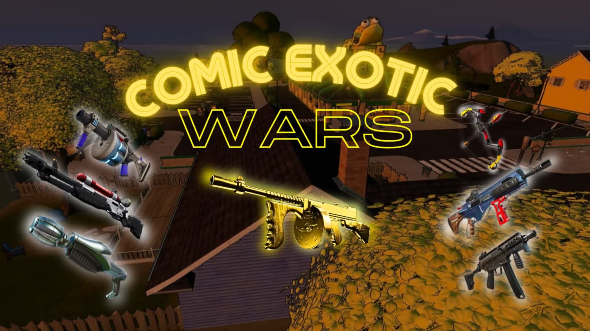 COMIC EXOTIC WARS, Fortnite island 1008-8375-3564 by gaspa