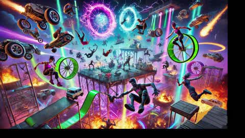 Crazy Only Up, Down and Forward Parkour!