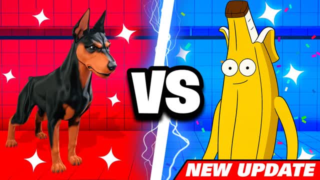 DOG VS BANANIN - RED VS BLUE RVB 4🔴🔵