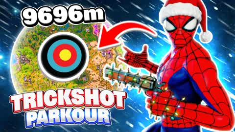 CHRISTMAS TRICKSHOT PARKOUR +100🎯