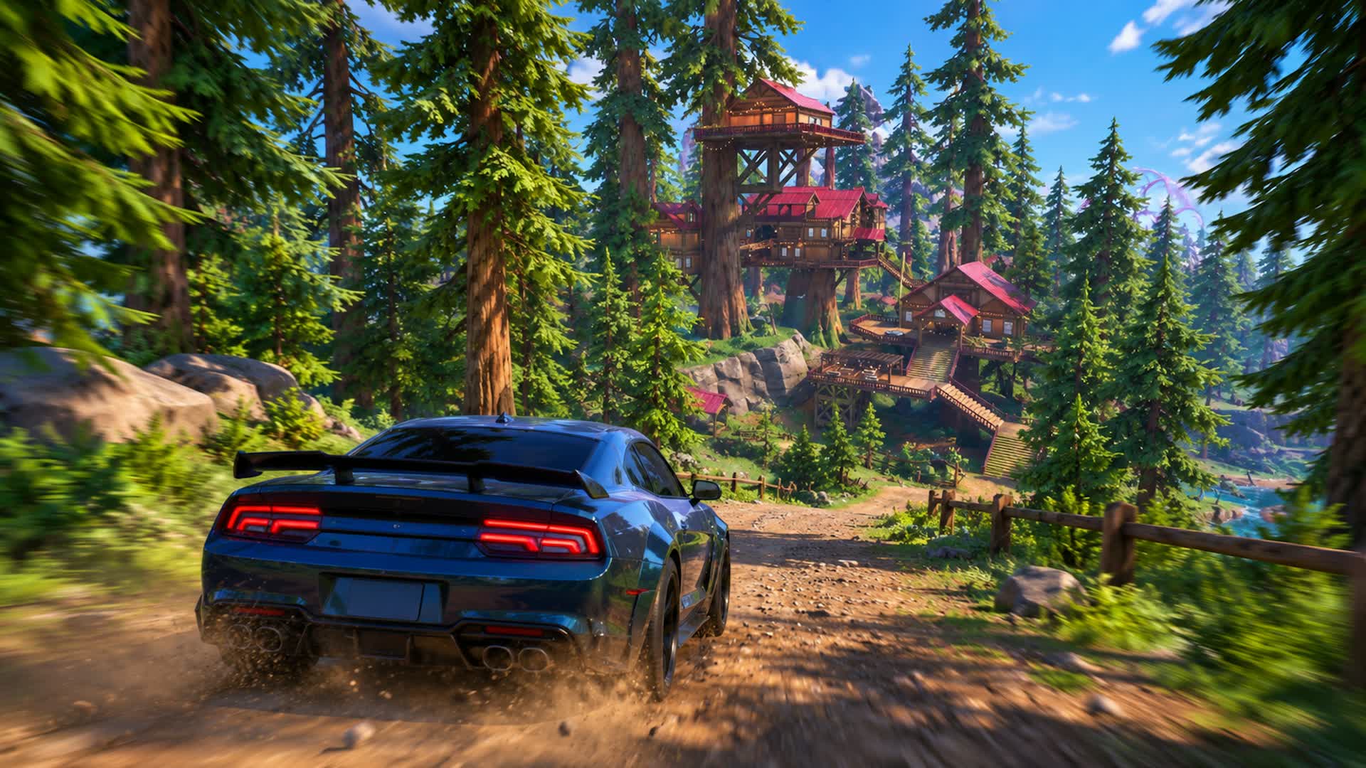 Treetop Drive - All Rides and Weapons - Fortnite island 3402-9335-5637 by FashionMaps