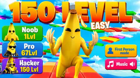 🏃🍌150 Easy Lvl Banana Parkour🍌🏃