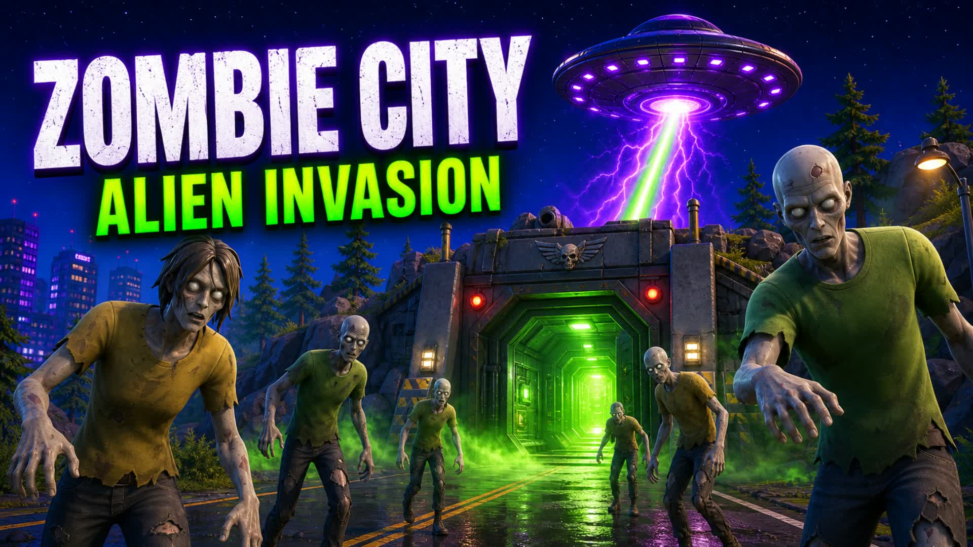 🧟 Zombie City: Alien Invasion 🛸