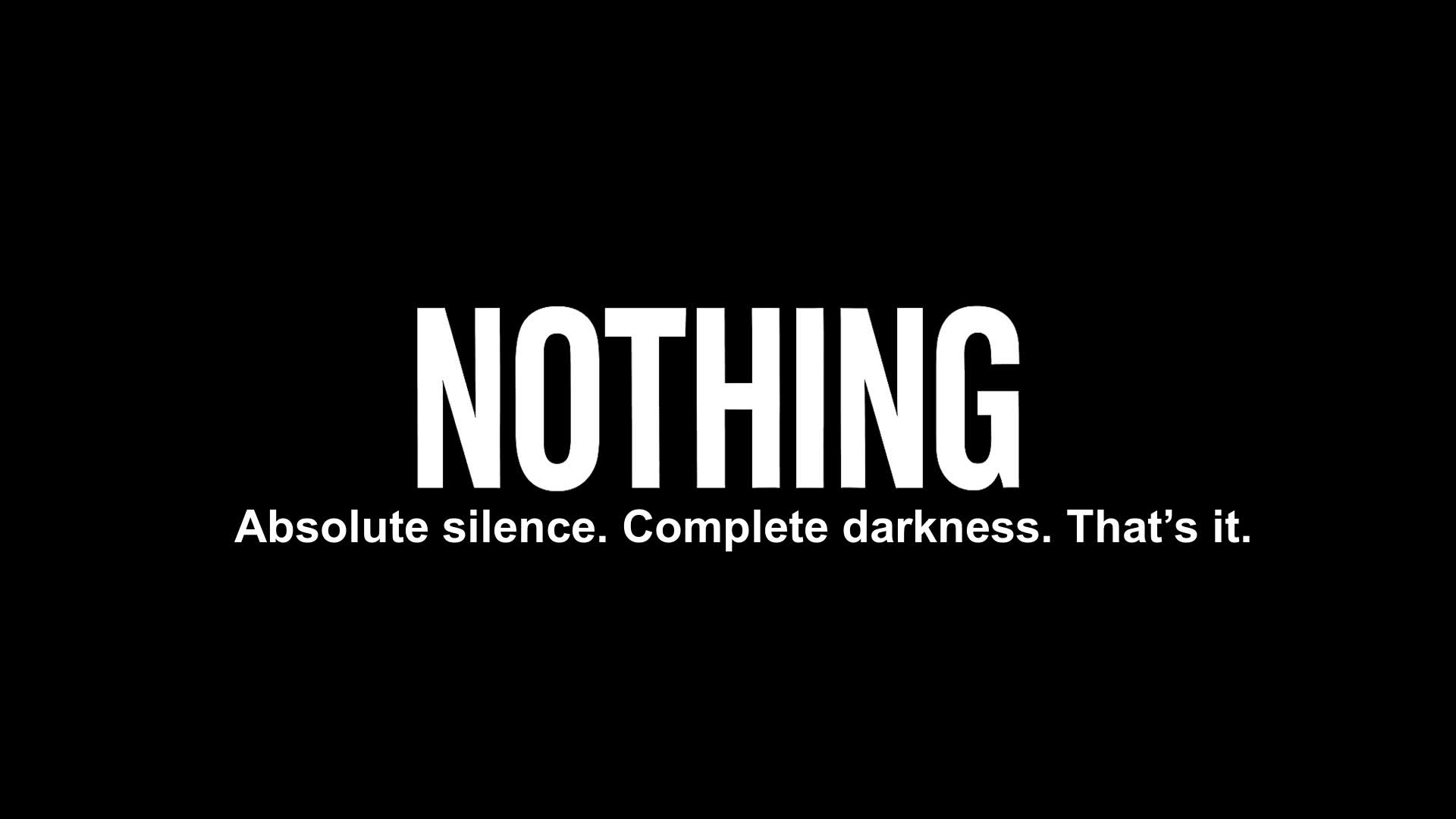 NOTHING.