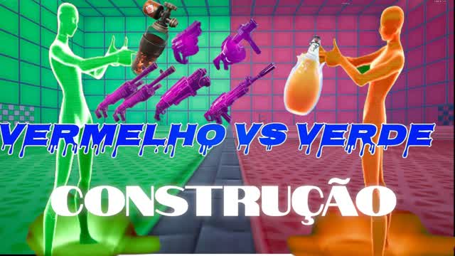 Vermelho vs verde com construção