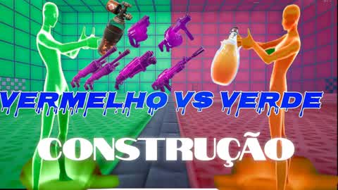 Vermelho vs verde com construção