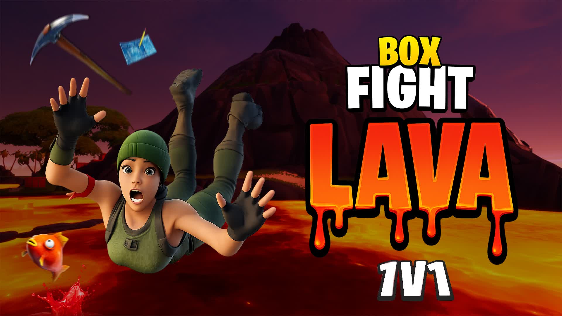 🔥 1V1 BOXFIGHT LAVA 🔥(DON'T FALL😬)