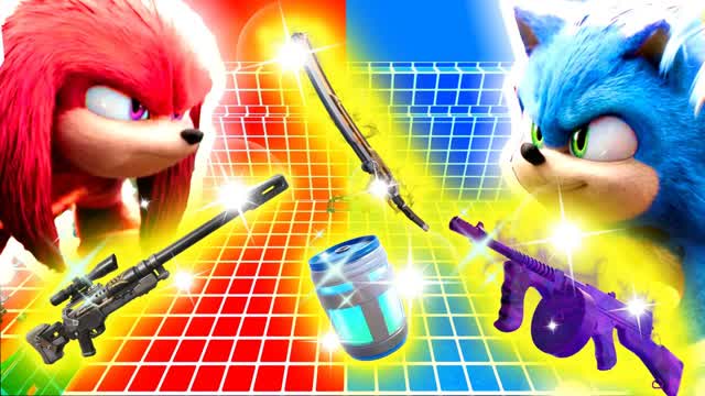 TMNT RED SONIC VS BLUE SONIC 🔴🔵