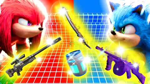 TMNT RED SONIC VS BLUE SONIC 🔴🔵