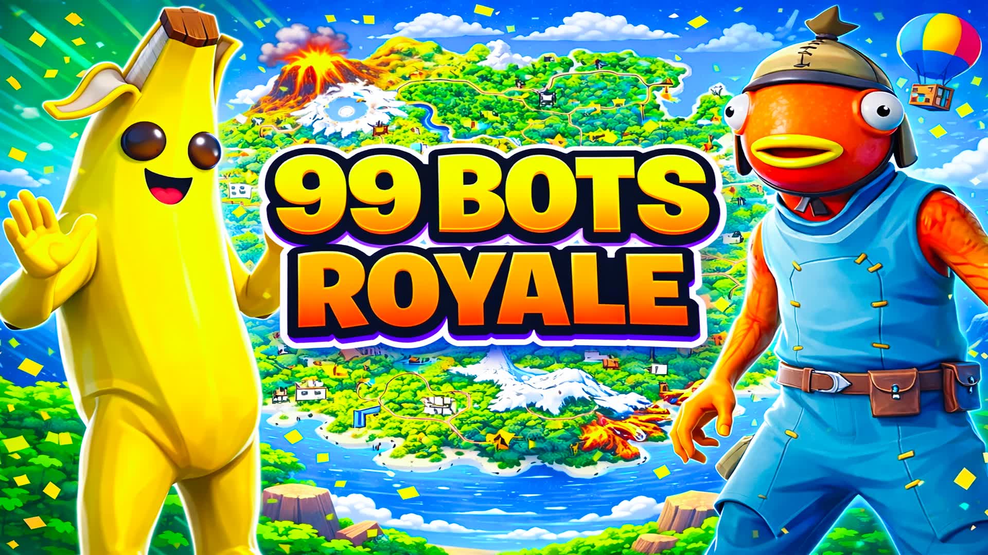 CRAZY FFA ⭐ 99 BOTS ROYALE 🏆ALL GUNS ⭐