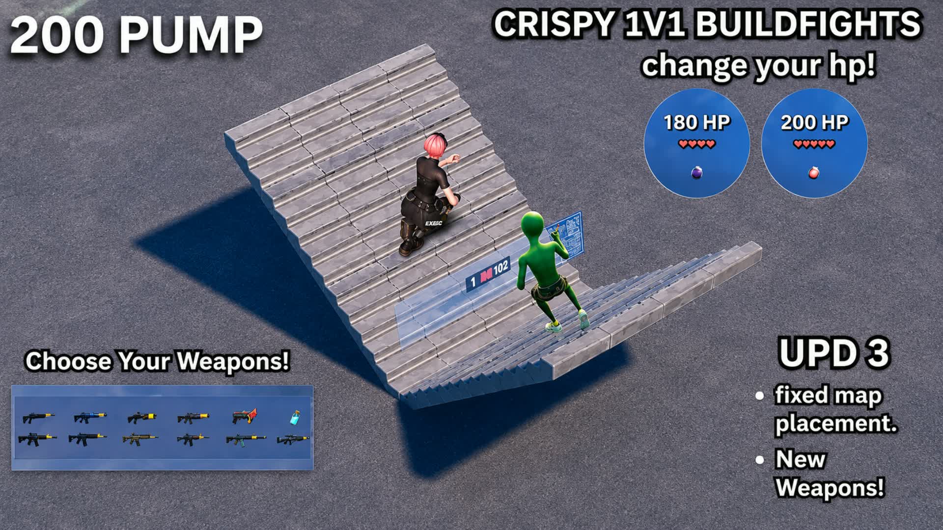 crispy 1v1 build fights [200 PUMP]