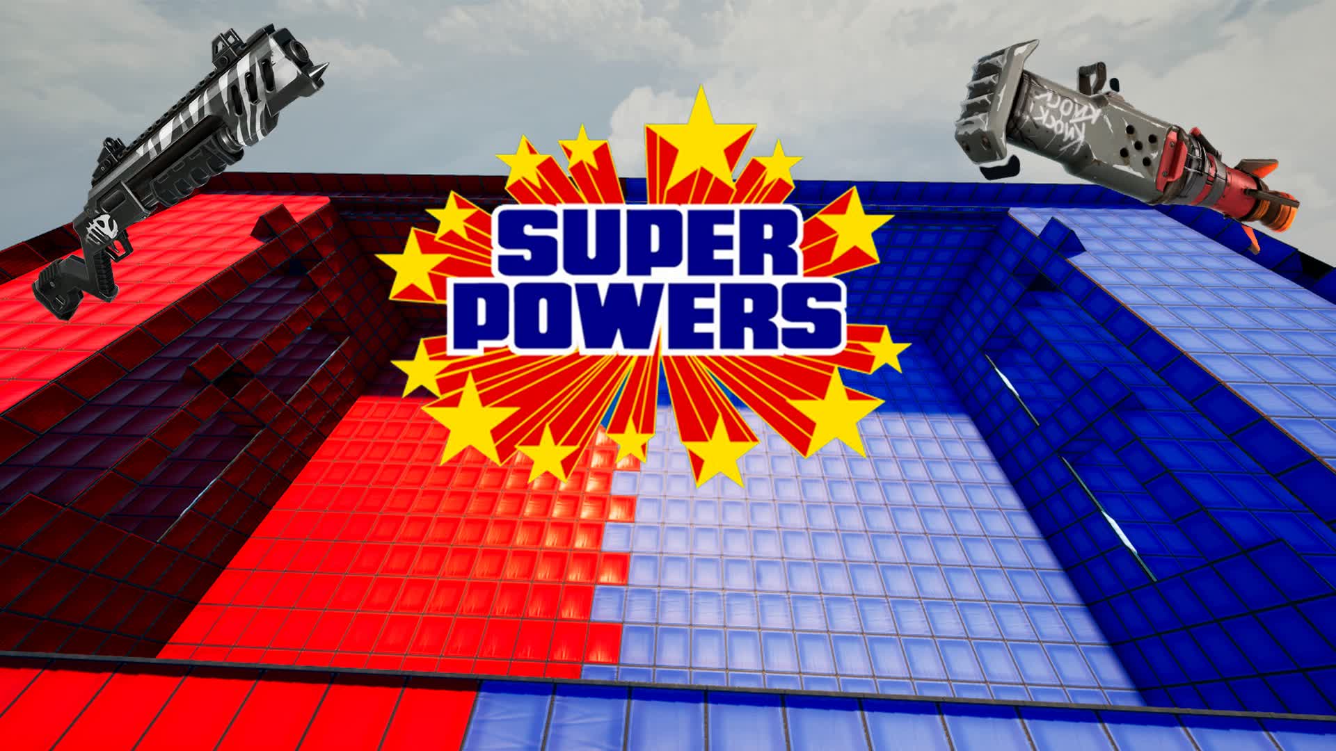 Super Power Red x Blue 840375466739 by chuchu Fortnite Creative Map Code Fortnite.GG