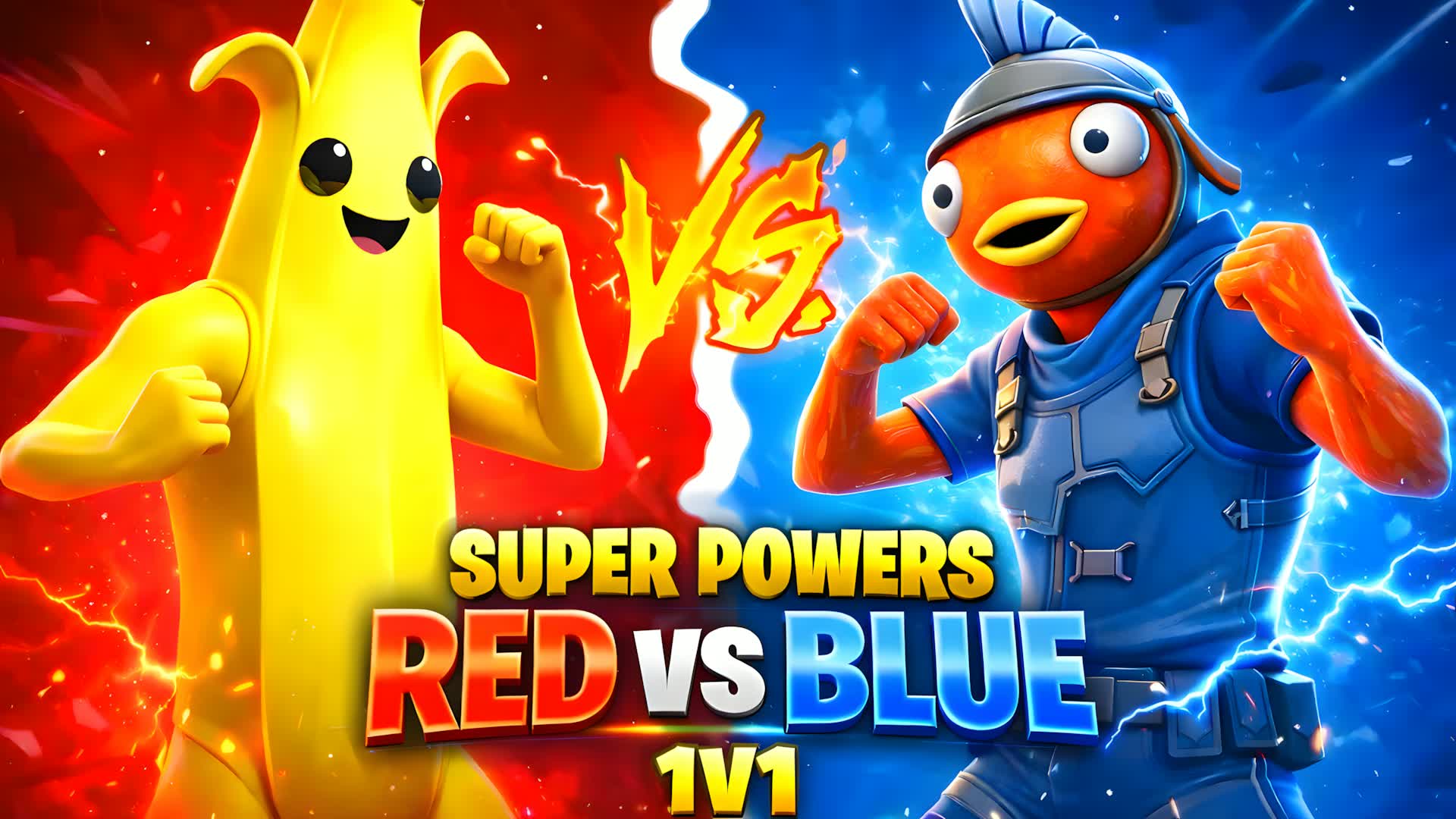 神話の力 レッド vs ブルー⚡ + 1v1練習