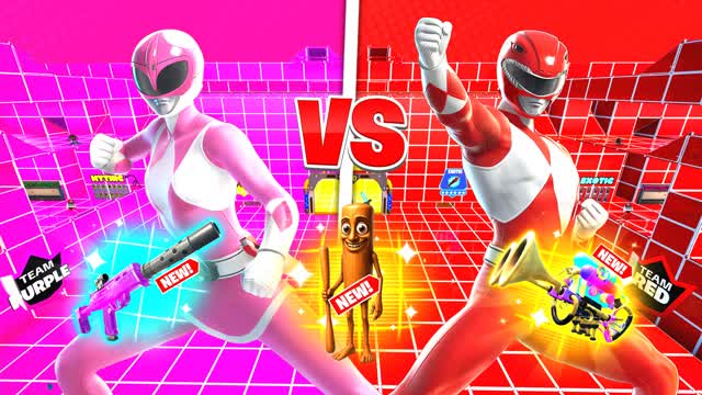 Power Rangers🤖 RED Vs PINK👑