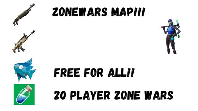 💖20 PLAYER ZONE WARS💜