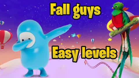 🔥parkour easy levels fall guys 🔥