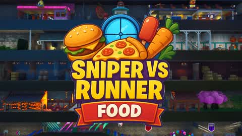 🍔 SNIPER VS RUNNER - FOOD 🍕